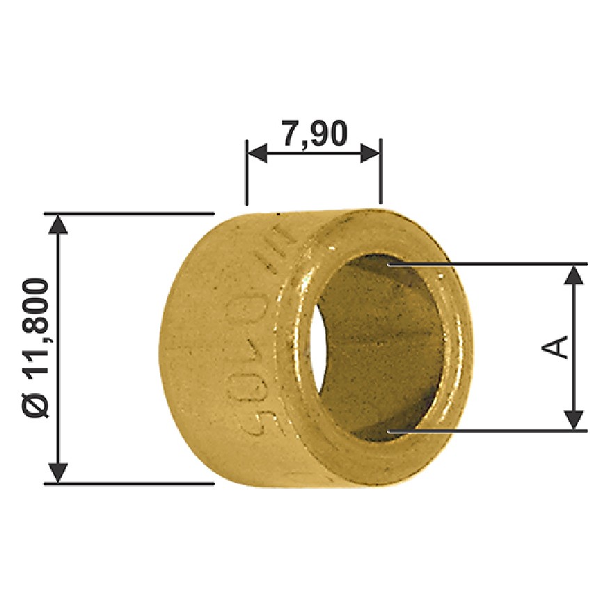 Bucha para Motor de Partida 10 Unidades - Unifap - BC1-0105-00