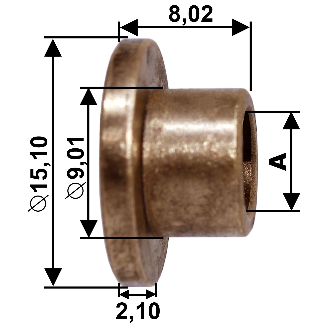 Bucha para Motor de Partida 10 Unidades - Unifap - BC1-0216-00