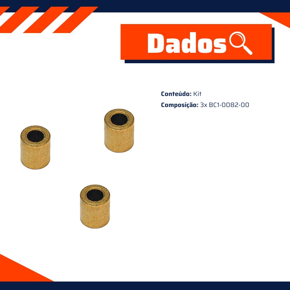 Kit de Buchas para Motor de Partida - Unifap - KT-0092-00