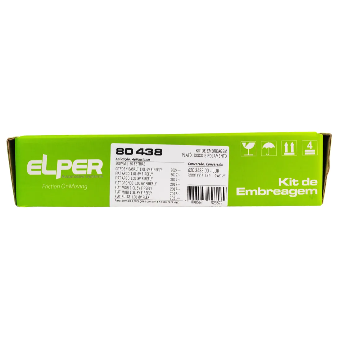 Kit de Embreagem - Elper - 80 438