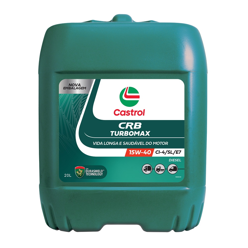 Óleo de Motor CRB Turbomax 15W40 CI-4/SL/E7 Mineral 20L - Castrol - 3425003