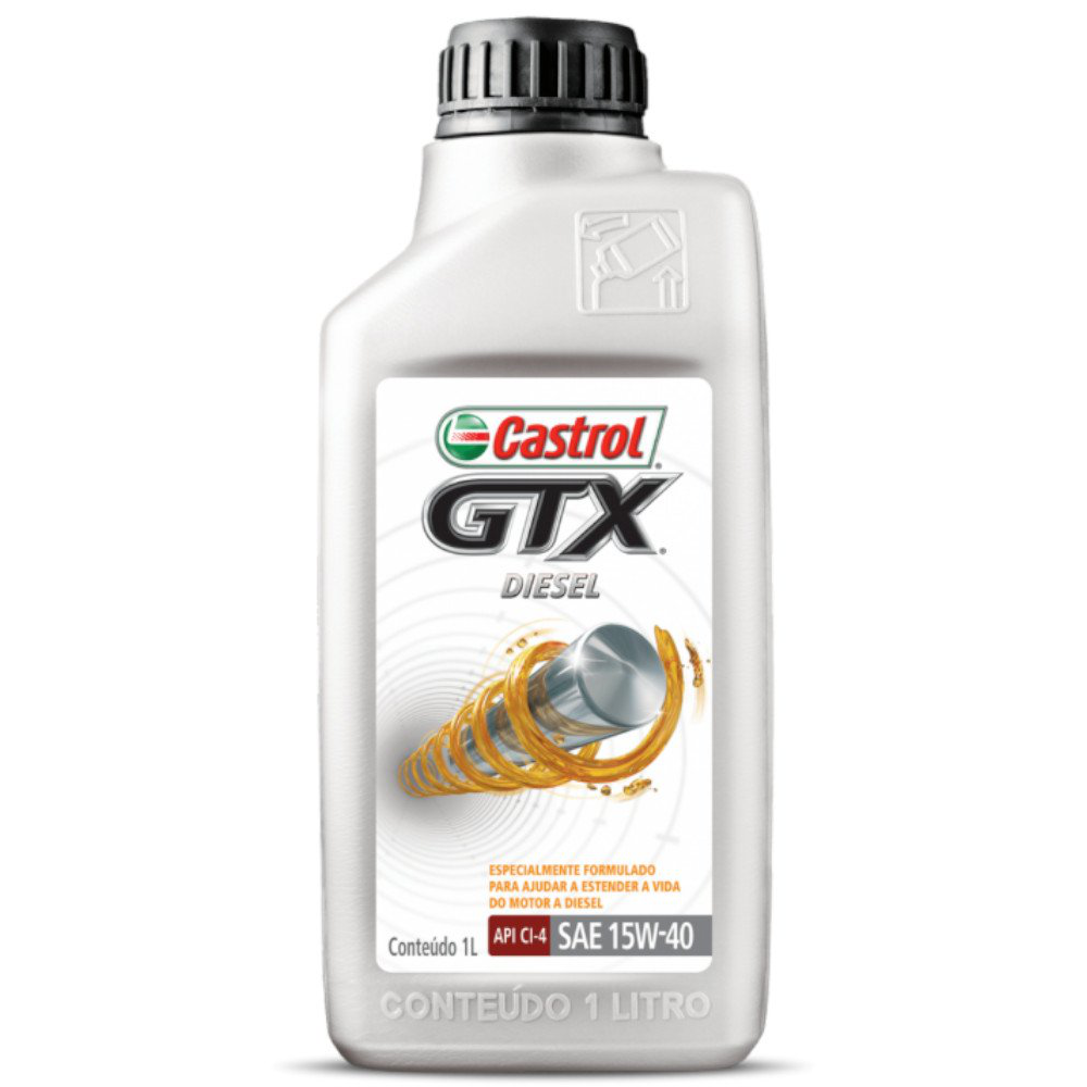 Óleo de Motor GTX Diesel 15W40 API CI-4/SL Mineral 1L - Castrol - 3394863
