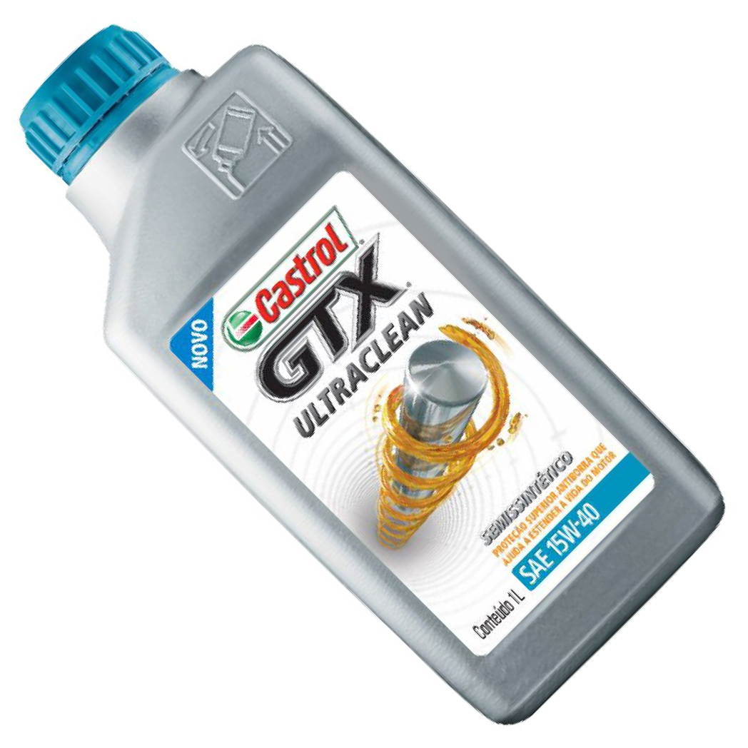 Óleo de Motor GTX Ultraclean 15W40 API SL Semissintético 1L - Castrol - 3417898
