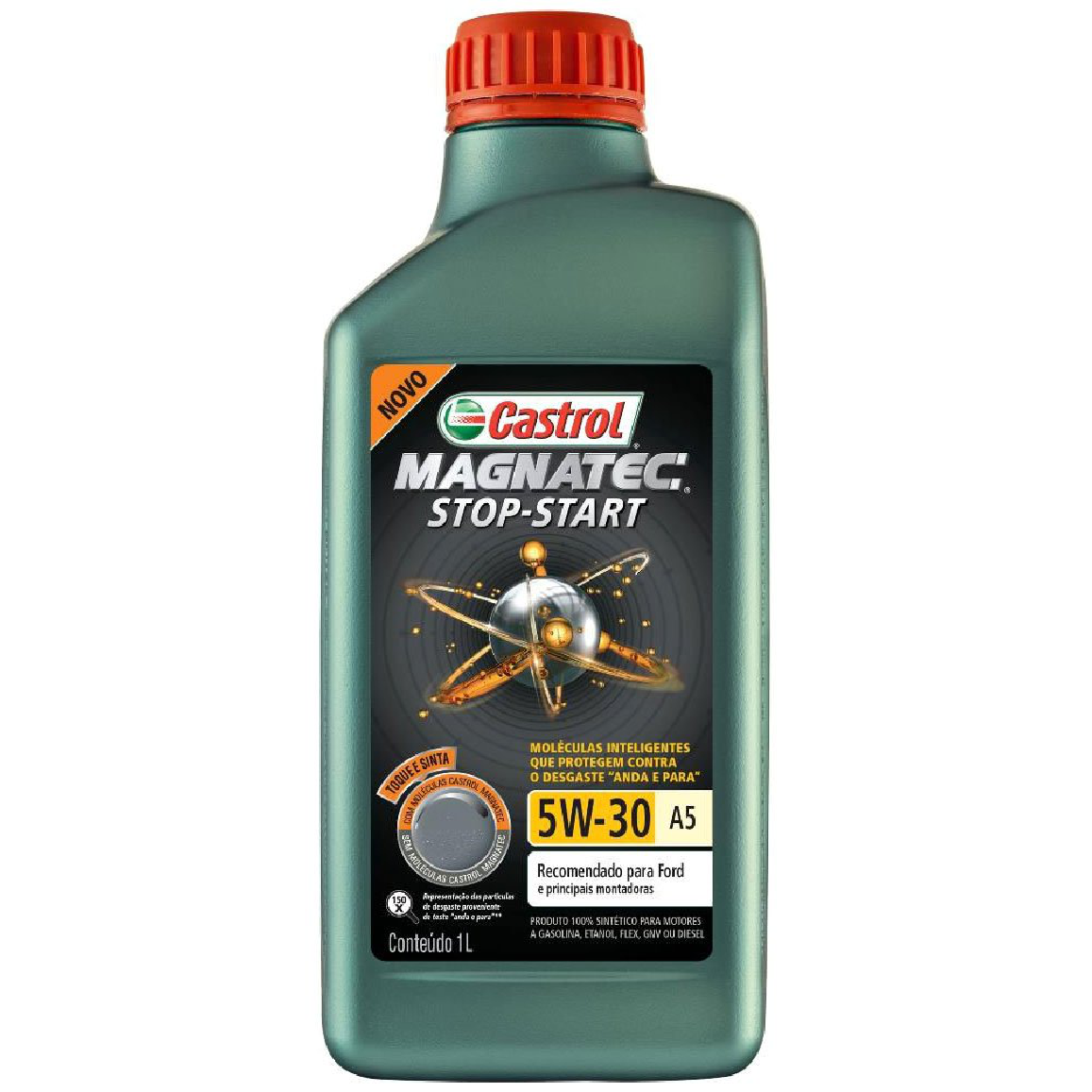 Óleo de Motor Magnatec Start-Stop 5W30 A5 API SN Sintético 1L - Castrol - 3410930