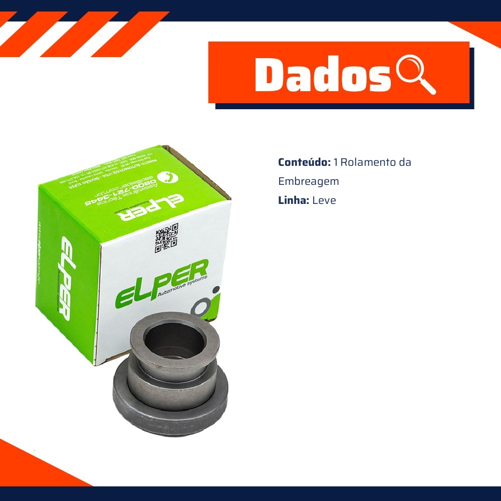 Rolamento da Embreagem para Chevrolet Caravan e Opala - Elper - 20 145