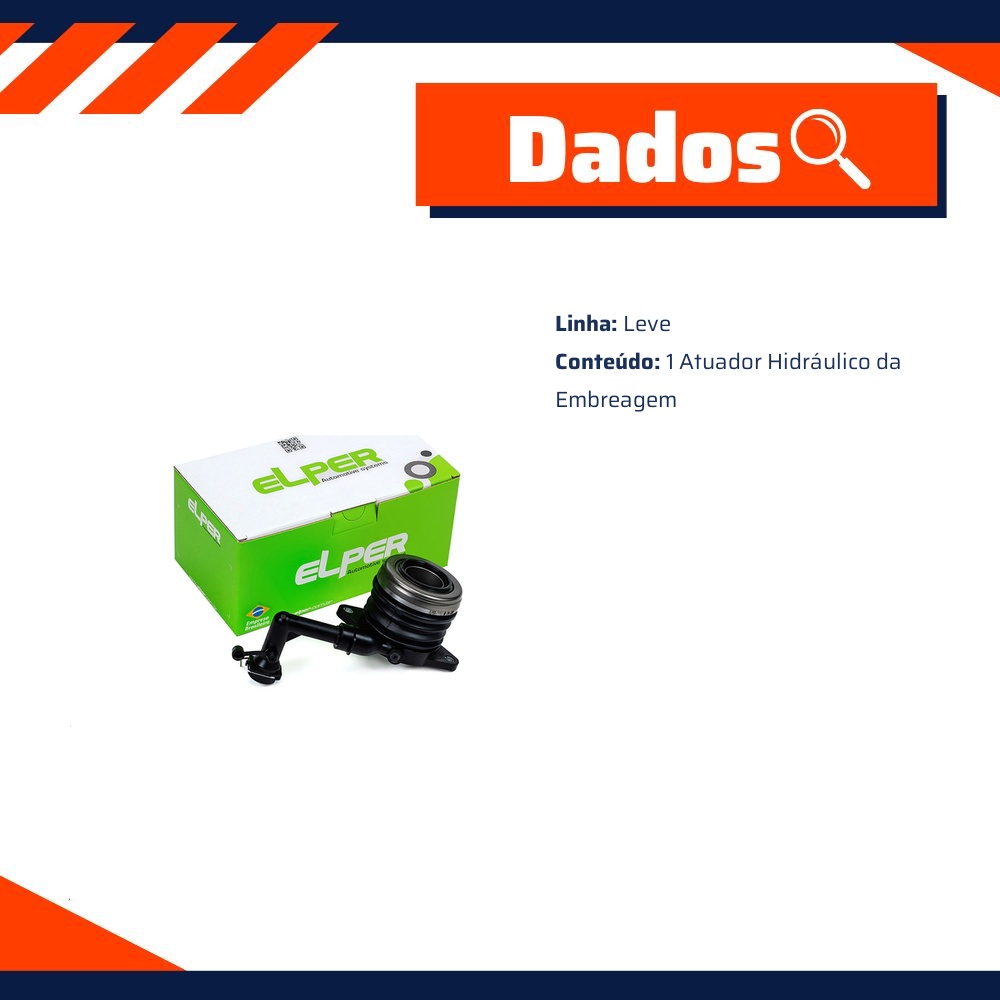 Atuador Hidraúlico da Embreagem para Fiat Linea e Punto - Elper - 30 170