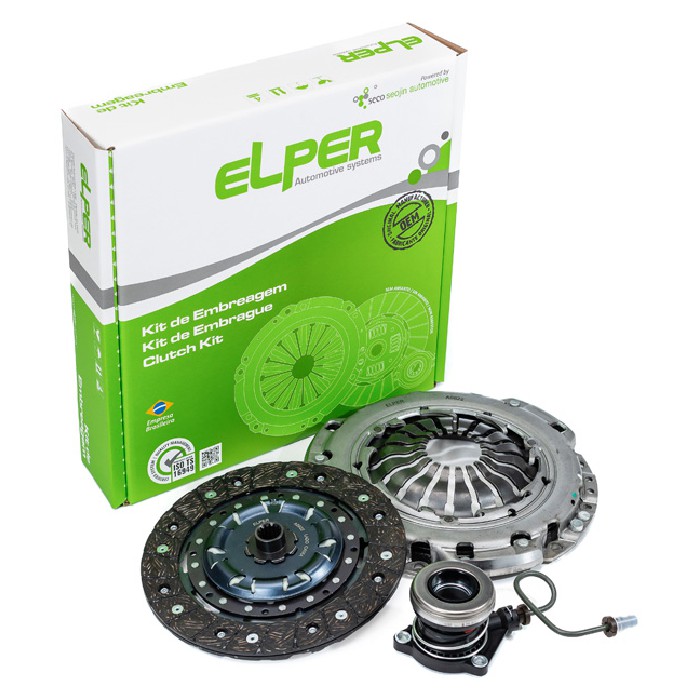 Kit de Embreagem com Atuador Hidráulico para Chevrolet Onix e Tracker - Elper - 90 385