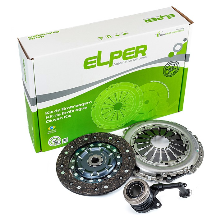 Kit de Embreagem com Atuador Hidráulico para Fiat Linea e Punto - Elper - 90 391