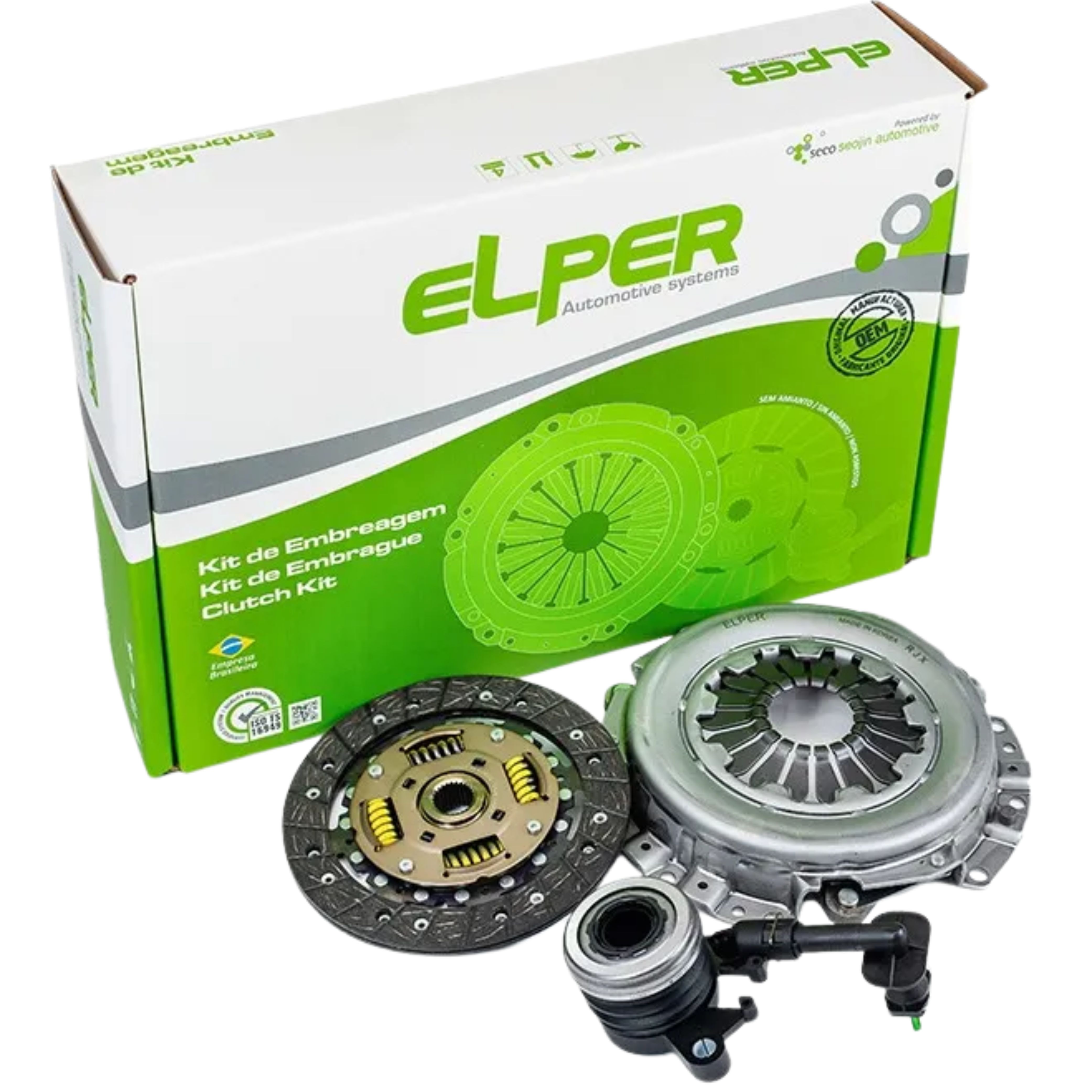Kit de Embreagem com Atuador Hidráulico para Hyundai HB20 e HB20S - Elper - 90 396