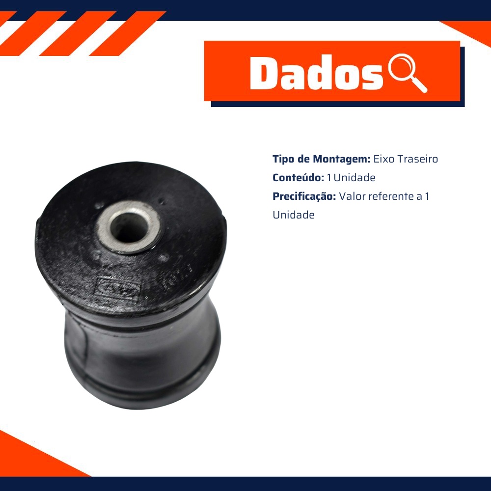 Bucha do Eixo Traseiro - Metalsystem - 04701+MS
