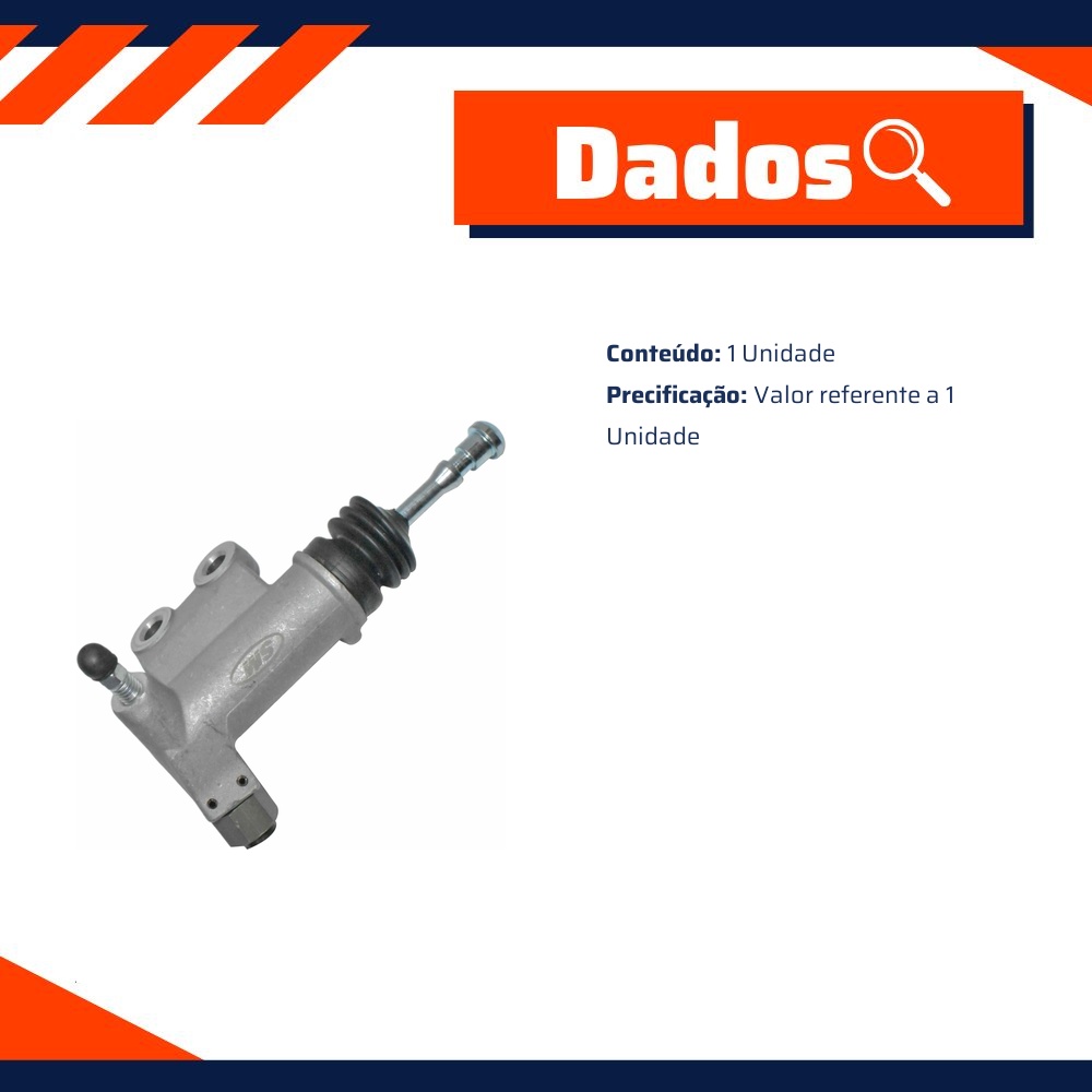 Cilindro Auxiliar de Embreagem para Honda Civic e FIT - MetalSystem - 19381MS