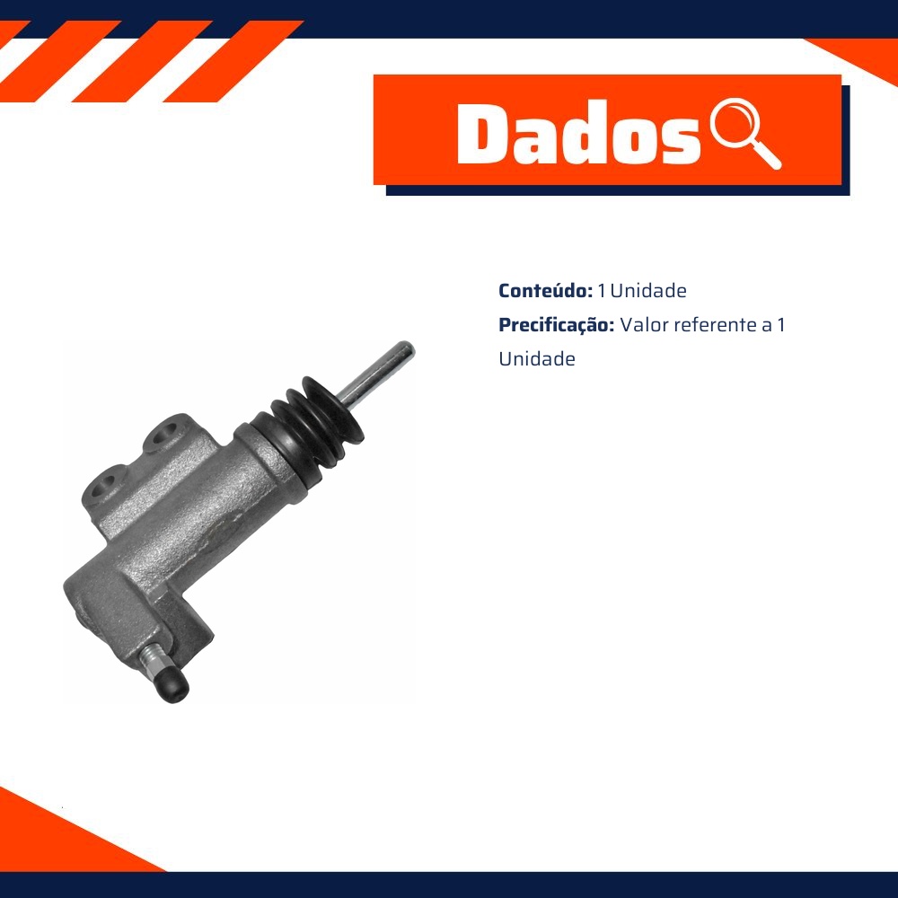 Cilindro Auxiliar de Embreagem para Mitsubishi L200 - MetalSystem - 19399MS
