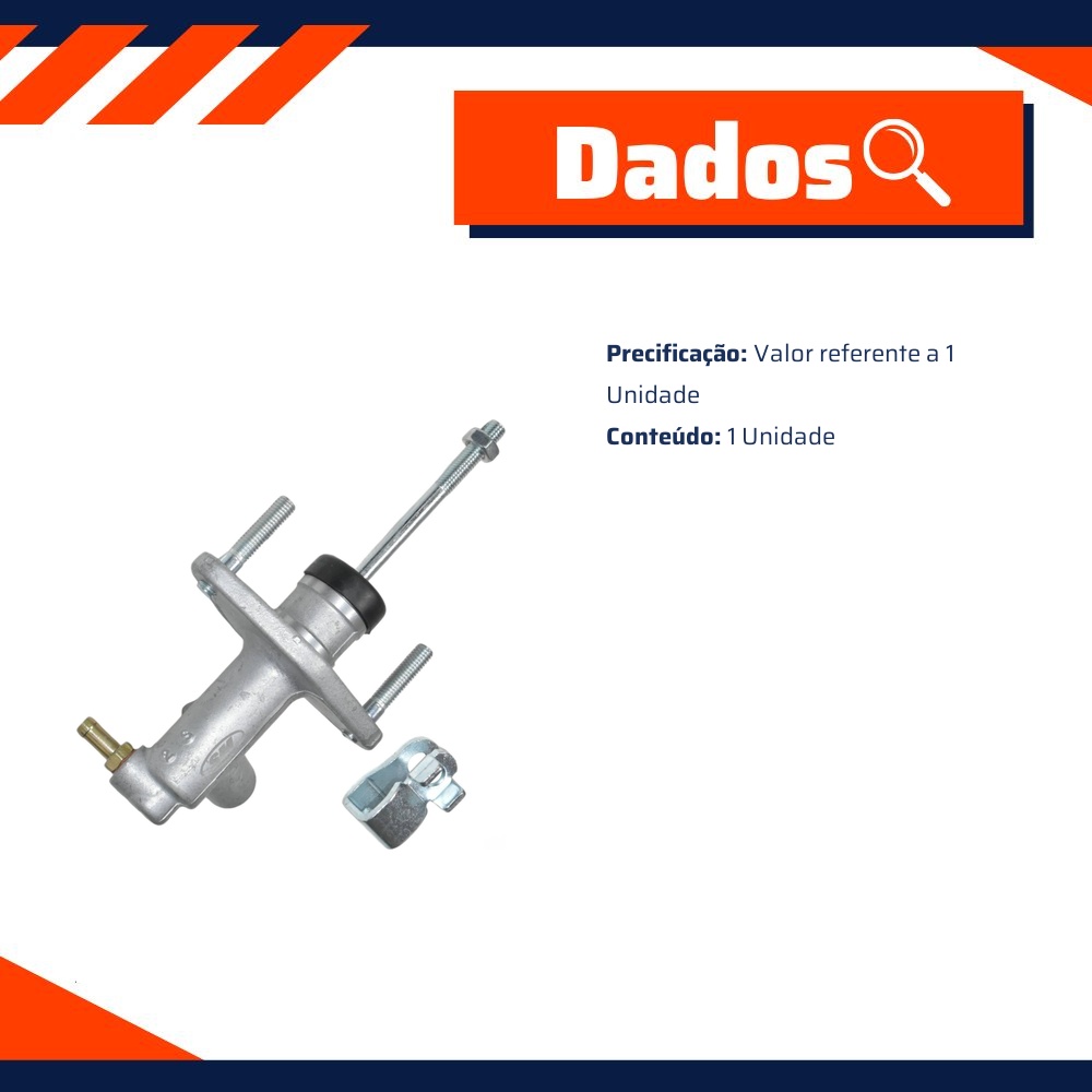 Cilindro Mestre de Embreagem para Honda Accord - MetalSystem - 19524MS