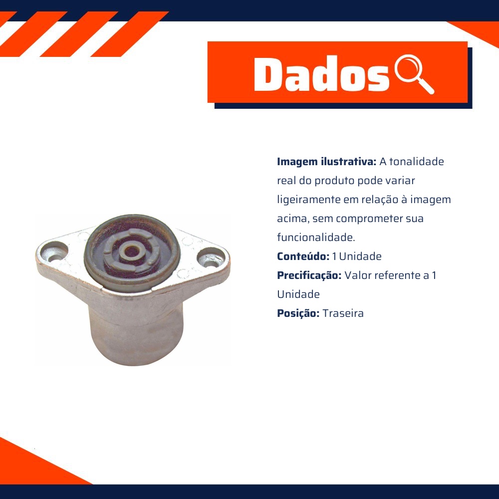 Coxim do Amortecedor Traseiro - Metalsystem - 30339MS