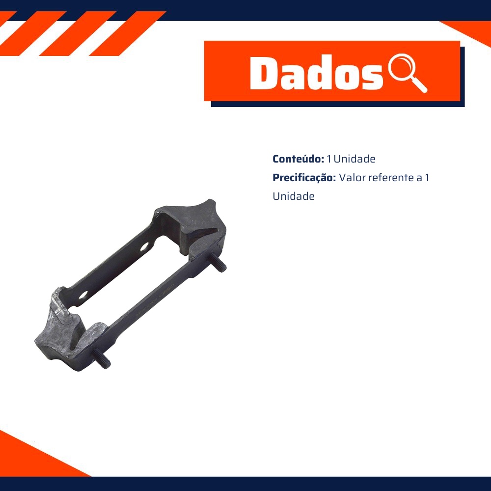 Coxim do Motor para Chevrolet Omega e Suprema - MetalSystem - 04863+MS