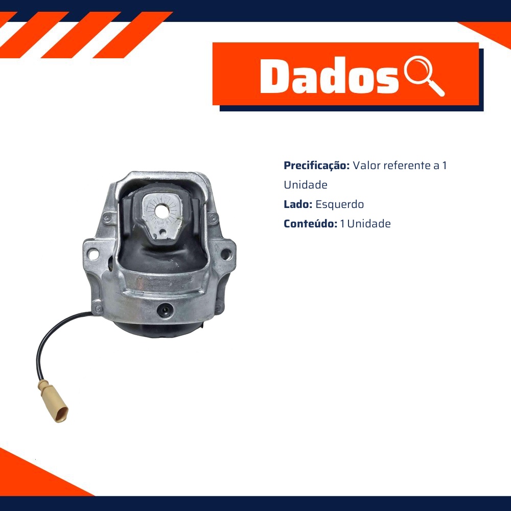 Coxim do Motor Lado Esquerdo - Metalsystem - 32086+MS