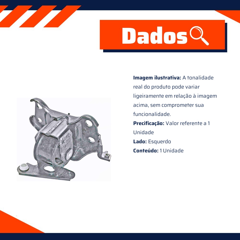 Coxim do Motor Lado Esquerdo para Toyota RAV4 - MetalSystem - 32066+MS