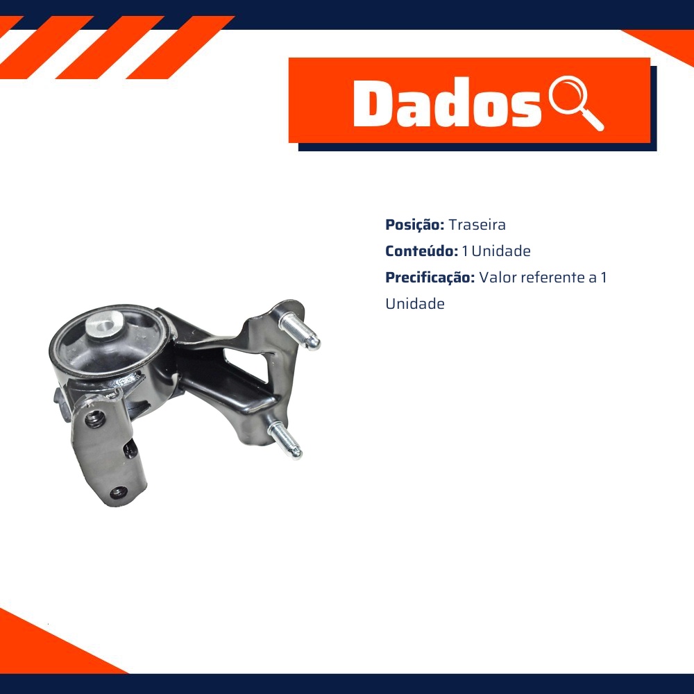 Coxim Traseiro do Motor para Toyota RAV4 - MetalSystem - 32067+MS