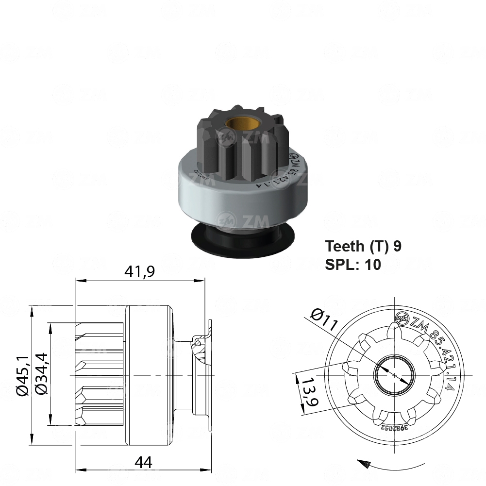 Impulsor de Partida - ZM - 85.421.14
