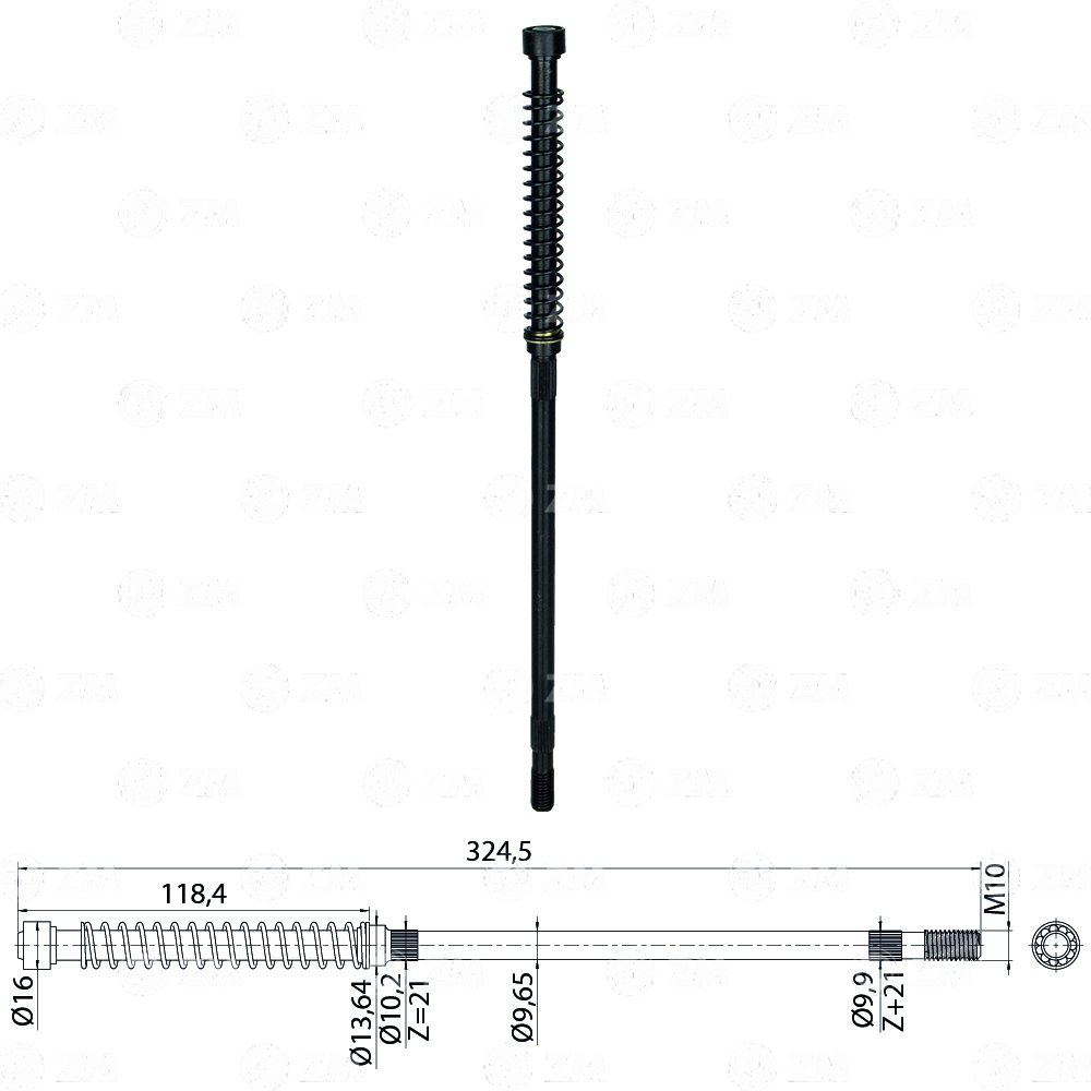 Haste da Embreagem - ZM - 85.901.14