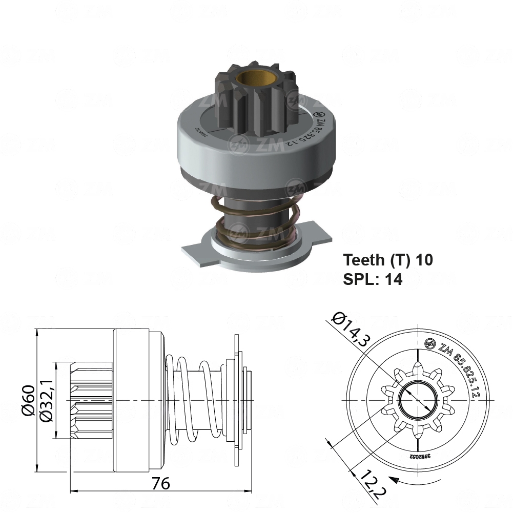Impulsor de Partida - ZM - 85.825.12