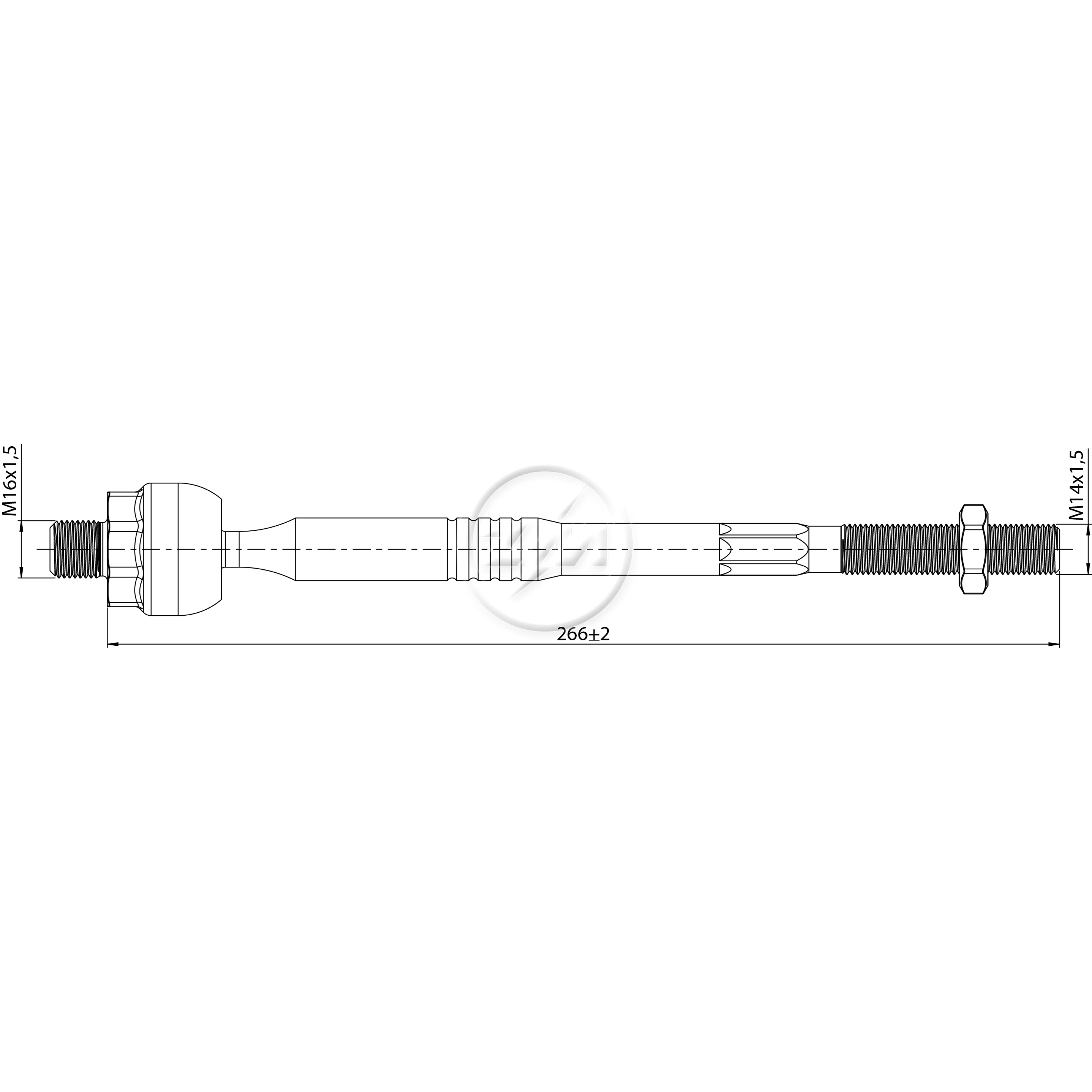 Terminal Axial Direito ou Esquerdo para Chery Tiggo 7 - ZM - 170.118.84