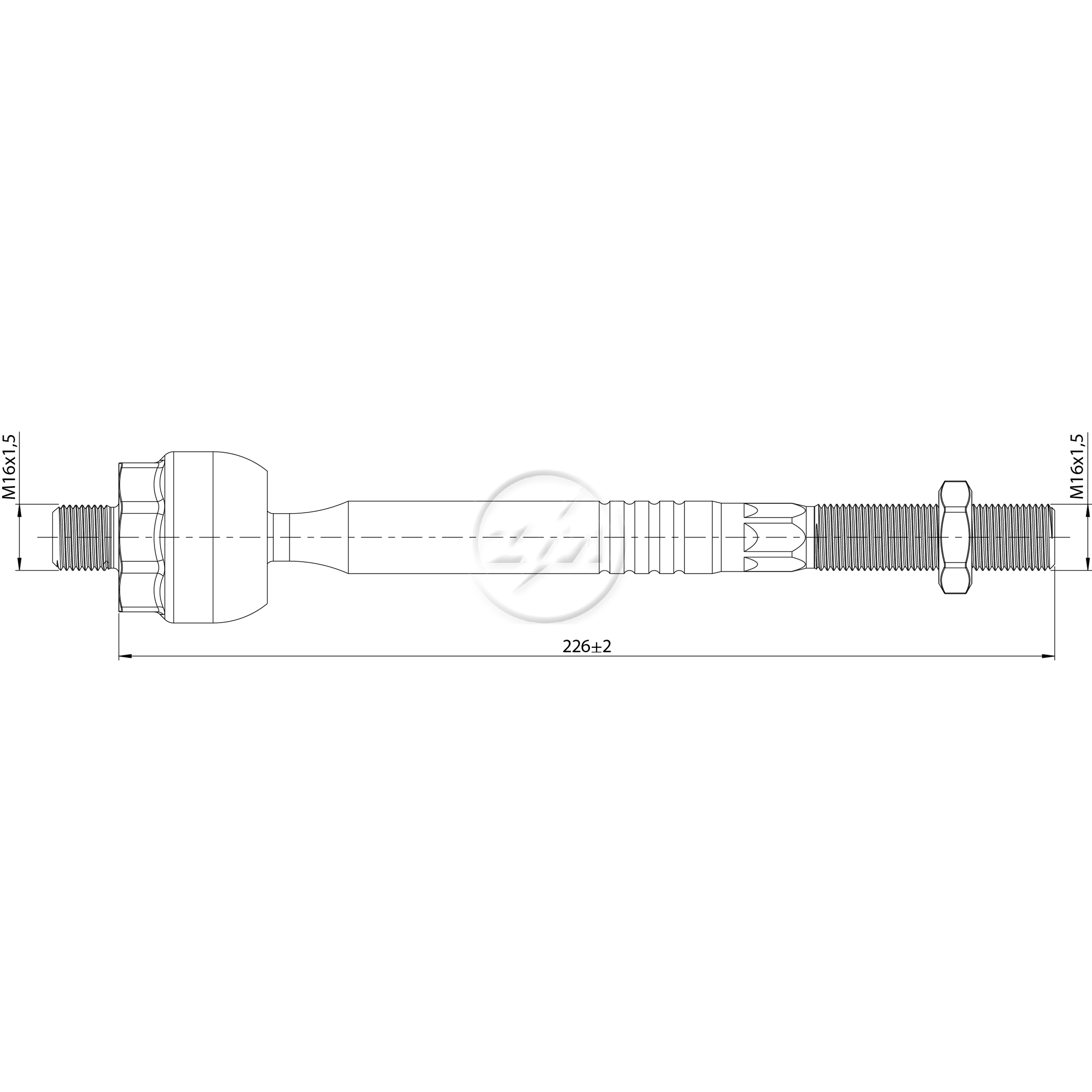 Terminal Axial Direito ou Esquerdo - ZM - 170.212.30