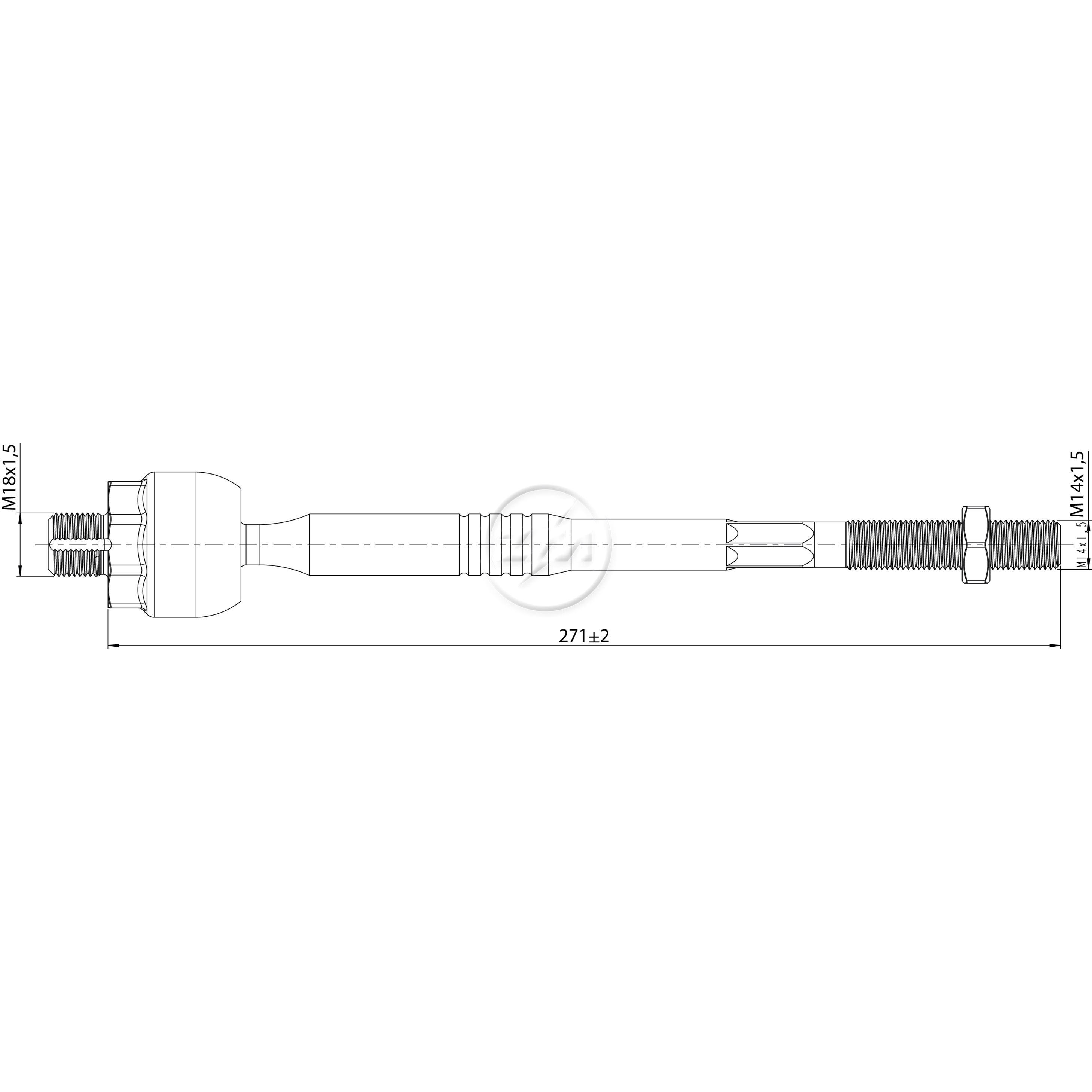 Terminal Axial Direito ou Esquerdo para Chevrolet Omega - ZM - 170.214.07
