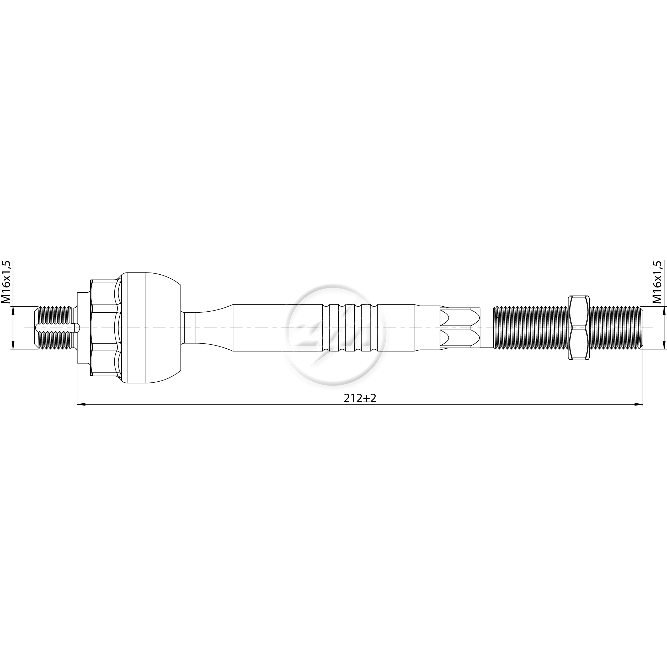 Terminal Axial Direito ou Esquerdo - ZM - 170.218.51