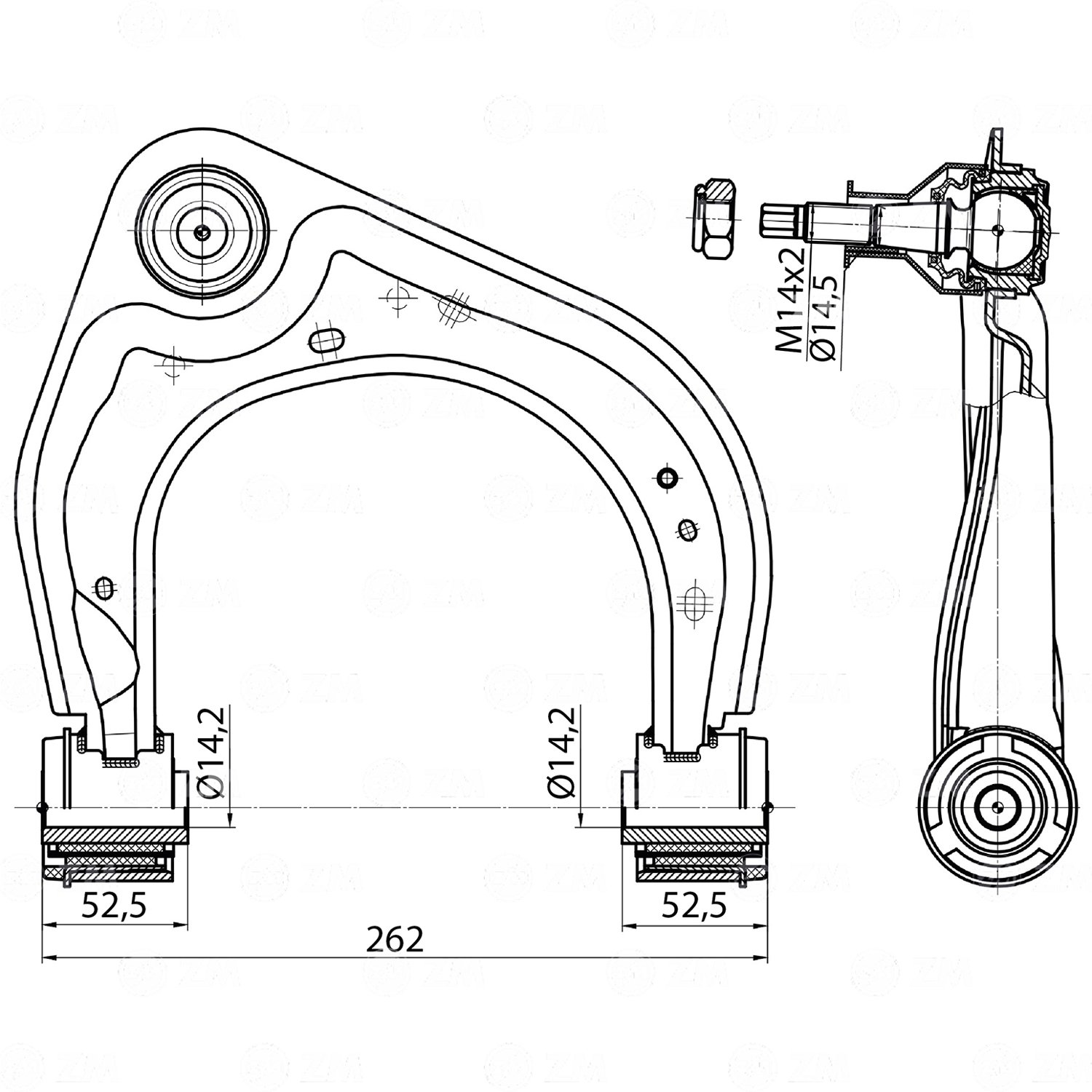 Bandeja de Suspensão para Ford Ranger - ZM - 574.520.23