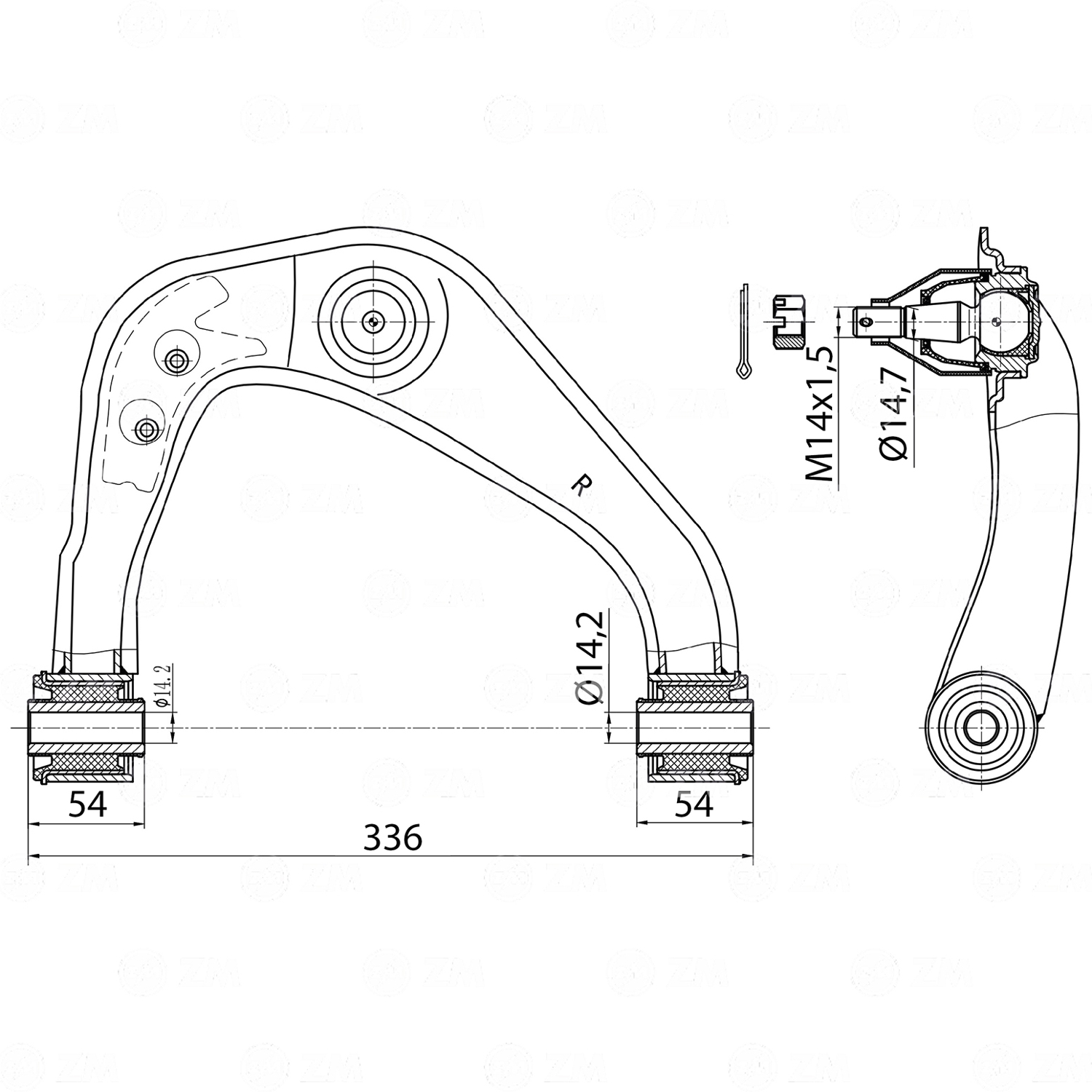Bandeja de Suspensão para Nissan Frontier - ZM - 574.660.05