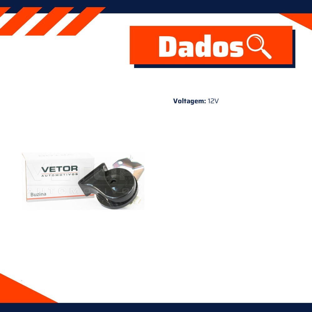 Buzina 12 Volts - Vetor - VT236