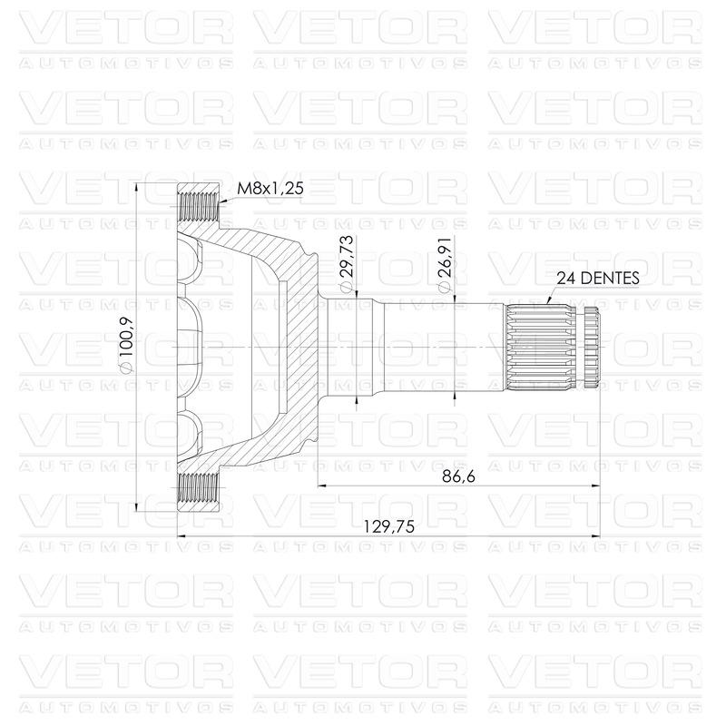 Tulipa Direita ou Esquerda - Vetor - VT6007