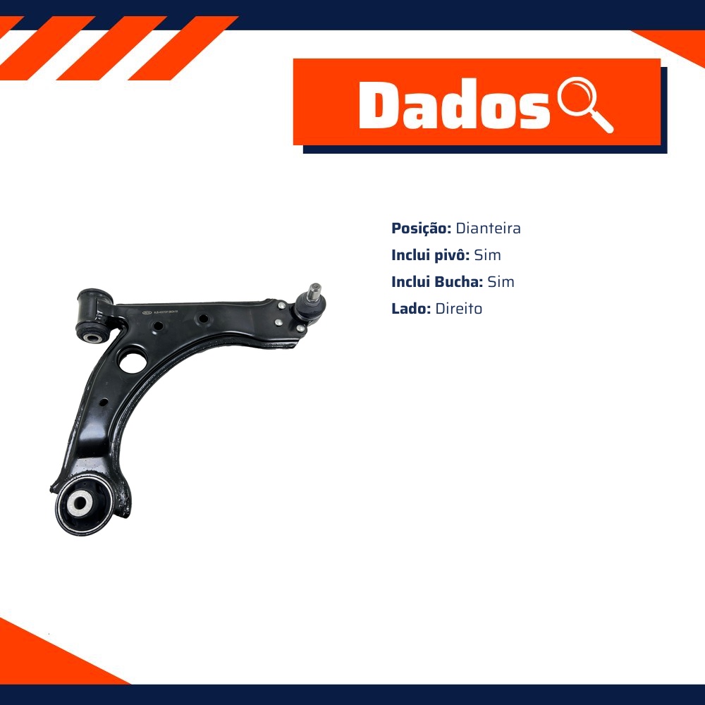 Bandeja Dianteira Direita para Fiat Bravo e Stilo - IMA - ALB-4007DP