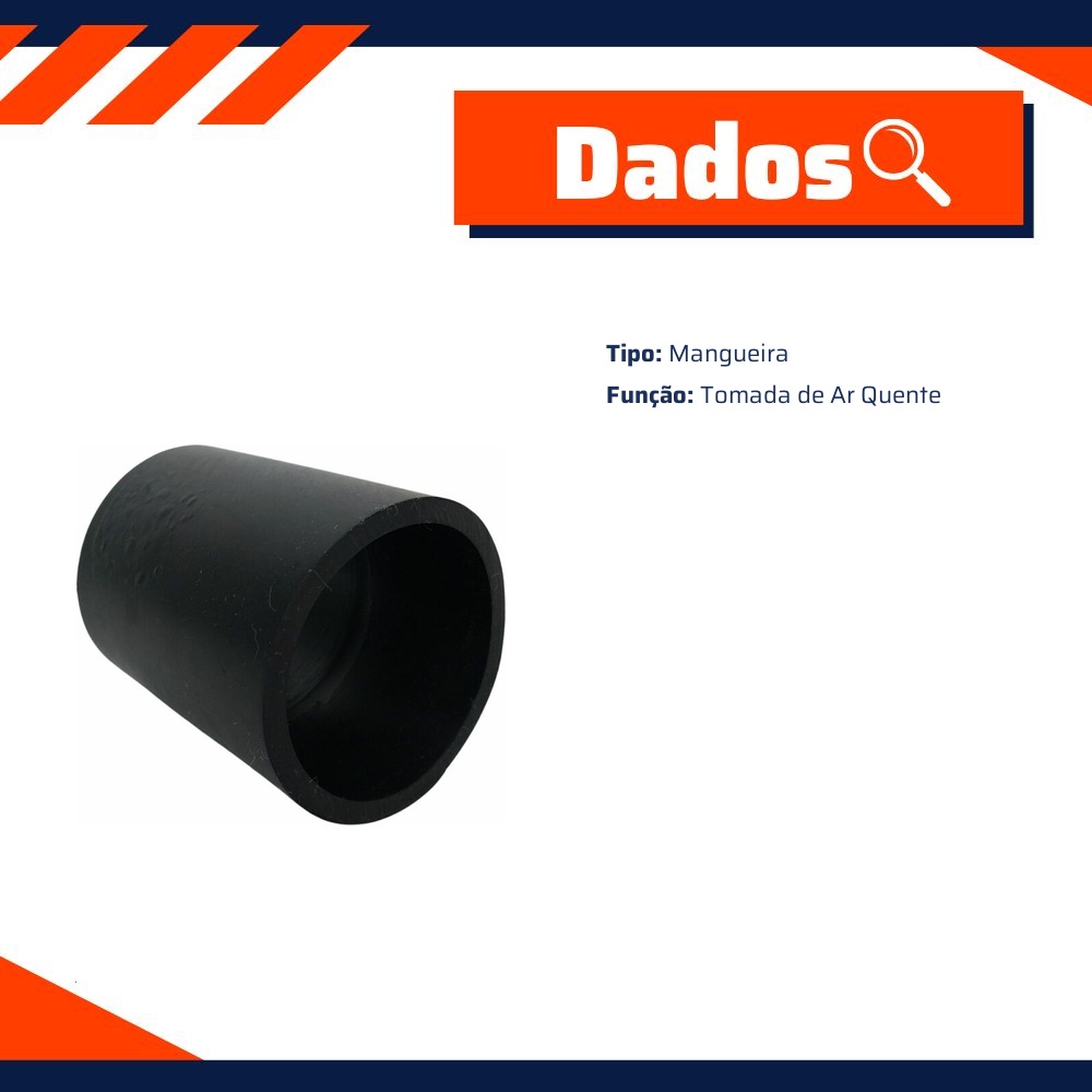 Mangueira da Tomada de Ar Quente para Chevrolet Kadett e Monza - MG Mangueiras - MG225