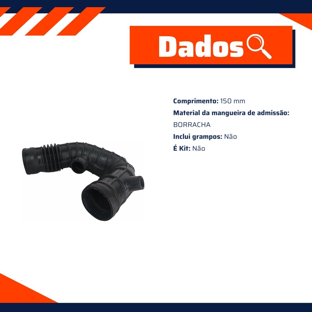 Mangueira Filtro de Ar para Fiat Linea e Punto - MG Mangueiras - MG150