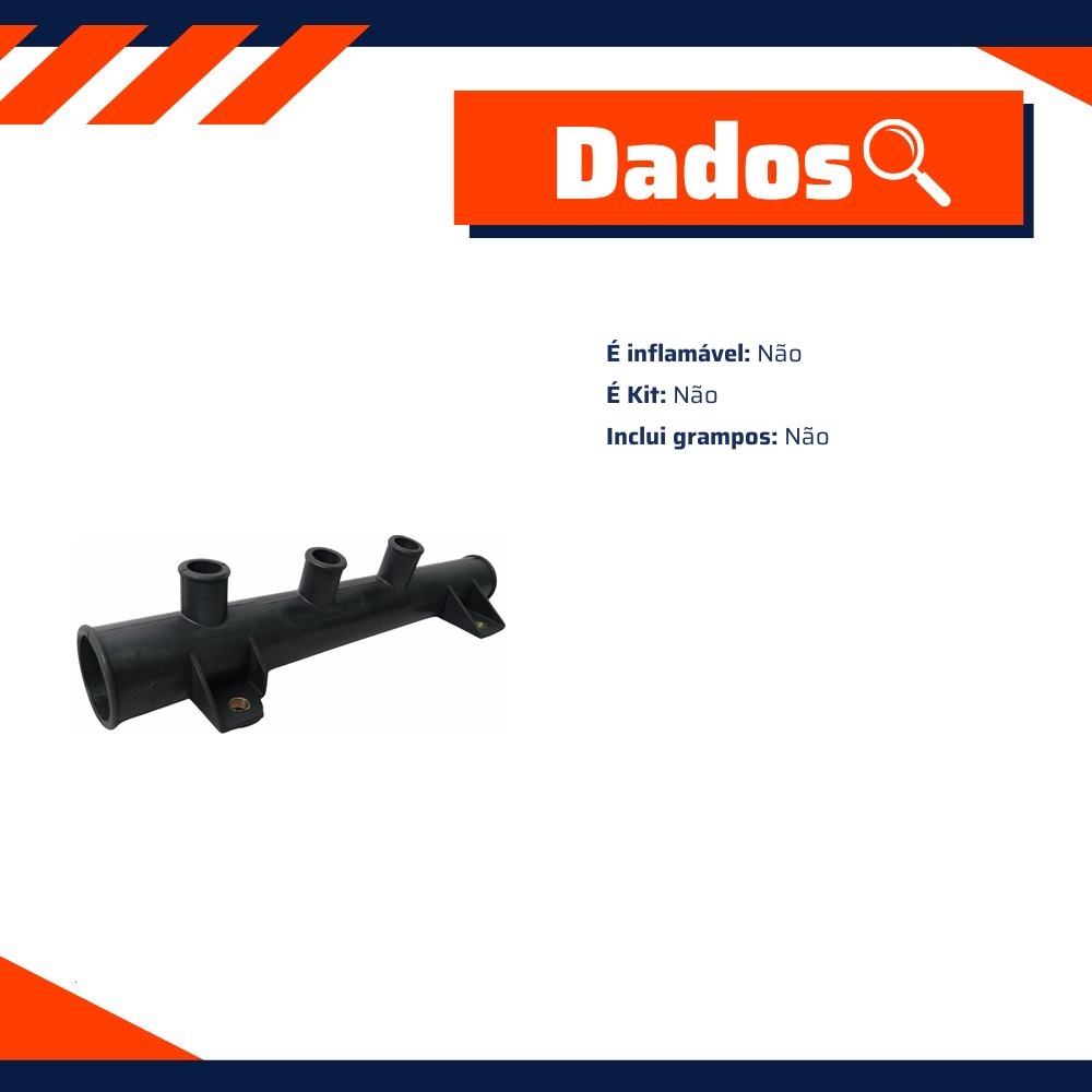 Tubo de Circulação D'Água do Motor - MG Mangueiras - MG119