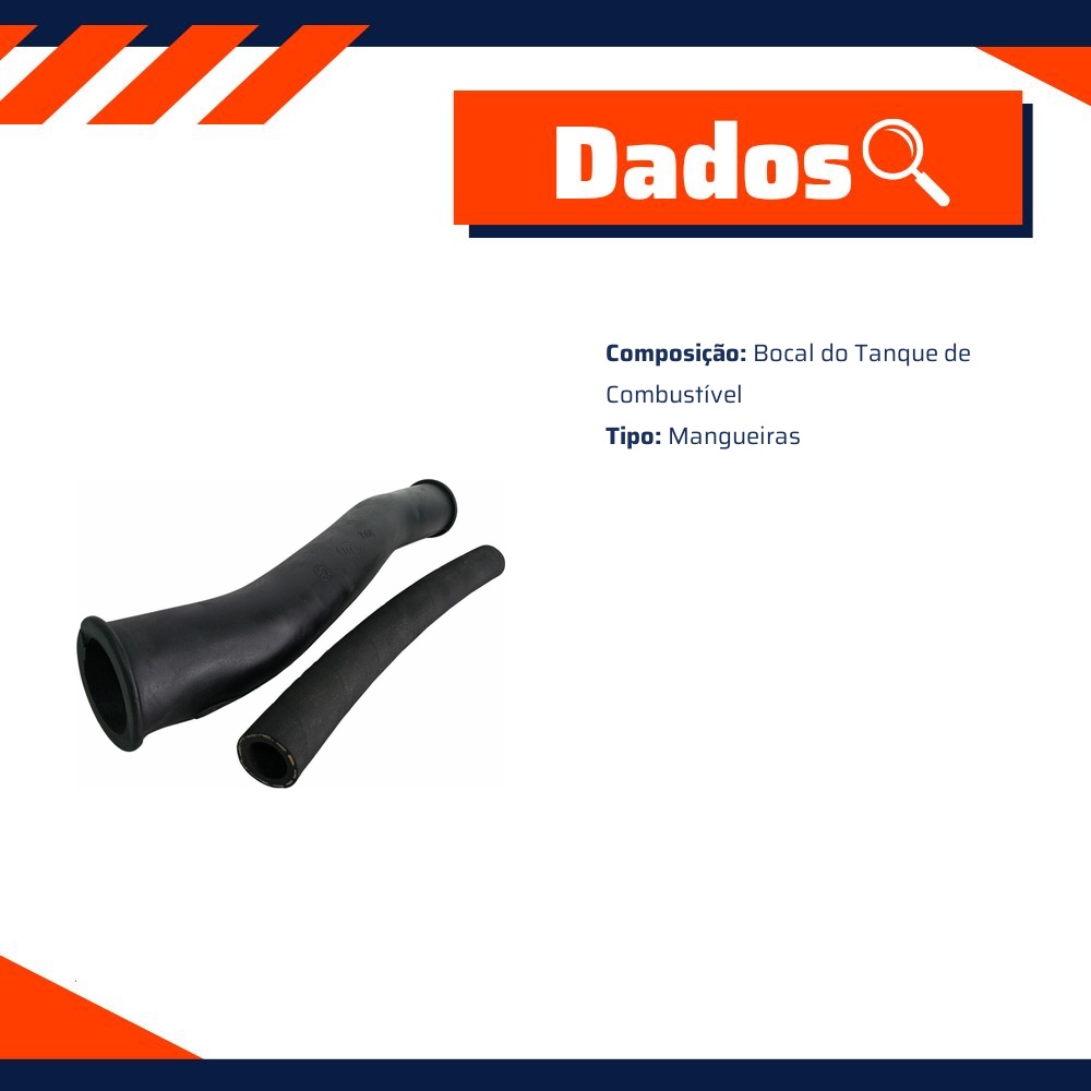 Kit Mangueiras do Bocal do Tanque de Combustivel para Toyota Corolla - MG Mangueiras - MG1668