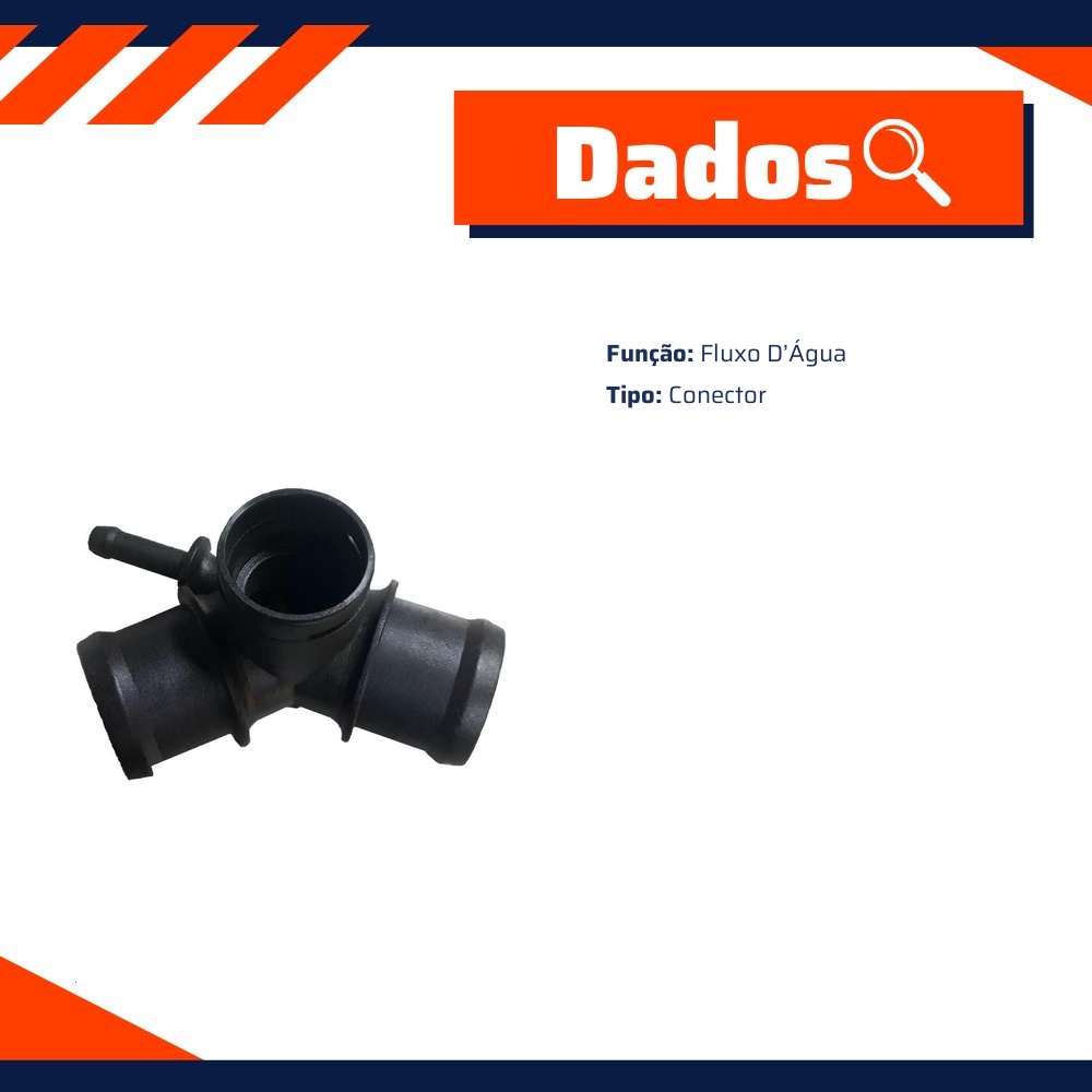 Conector do Fluxo D’Água para Volkswagen Golf - MG Mangueiras - MG183