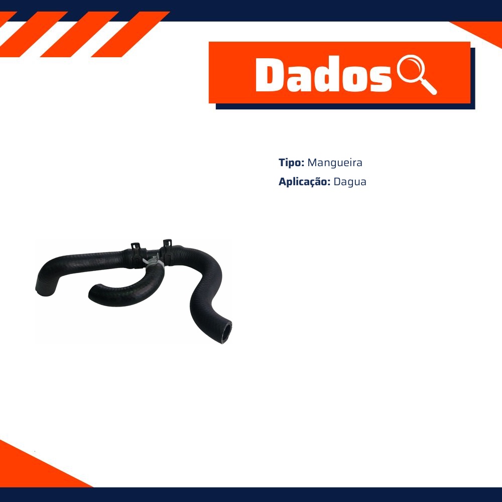 Mangueira Dagua para Volkswagen Amarok - MG Mangueiras - MG1551
