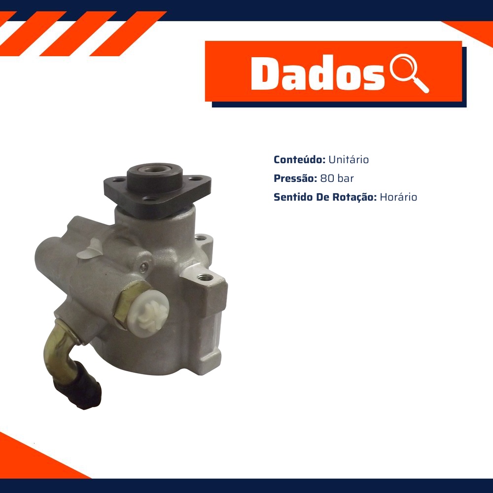 Bomba de Direção Hidráulica 80 bar - Ampri - 94107