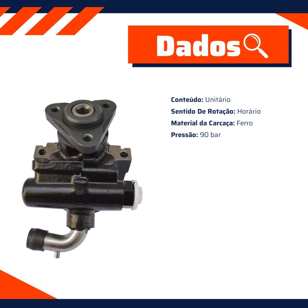 Bomba de Direção Hidráulica 90 bar - Ampri - 96114