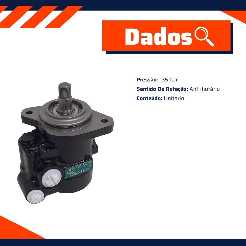 Bomba de Direção Hidráulica 135 bar - Ampri - 90110