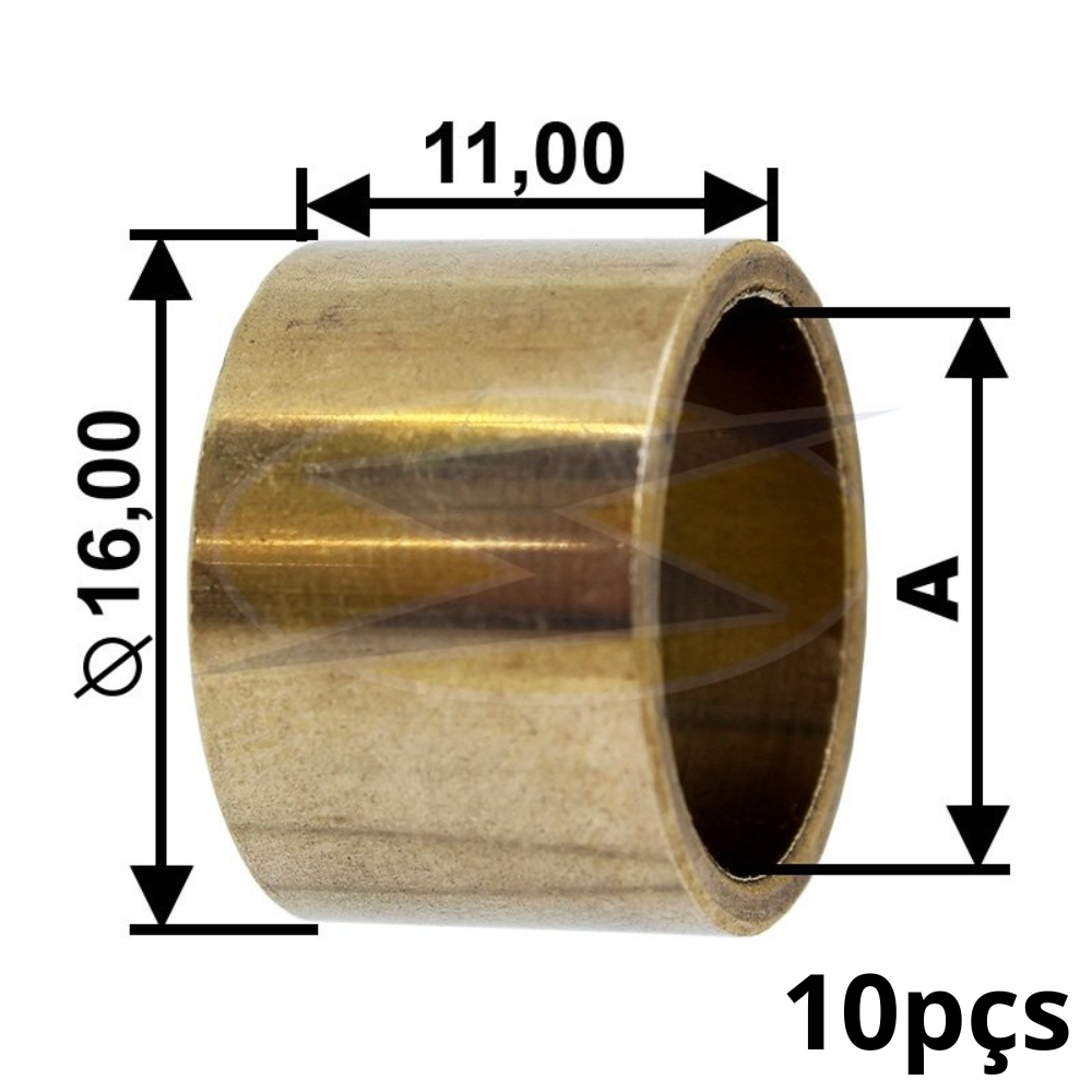 Jogo 10 Bucha Sinterizadas para Motor de Partida para KIA Besta - Unifap - BC1-0183-00