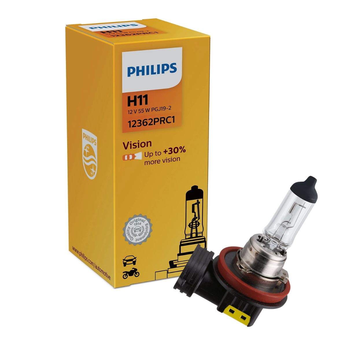 Lâmpada do Farol H11 12V - Philips - 12362PRC1