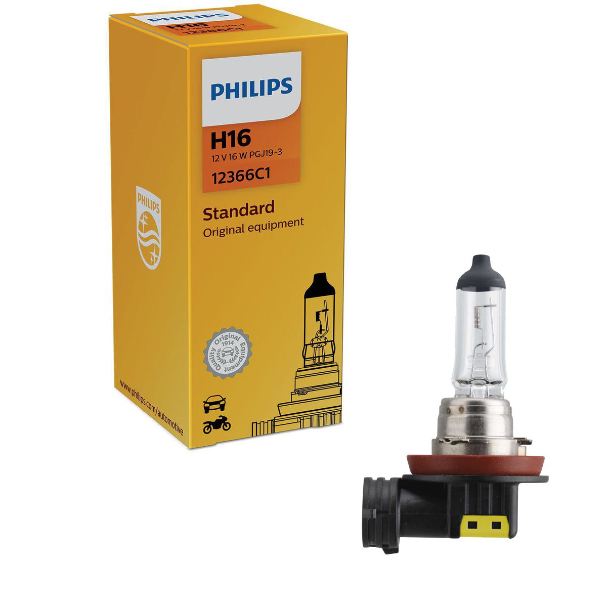 Lâmpada do Farol H16 12V - Philips - 12366C1