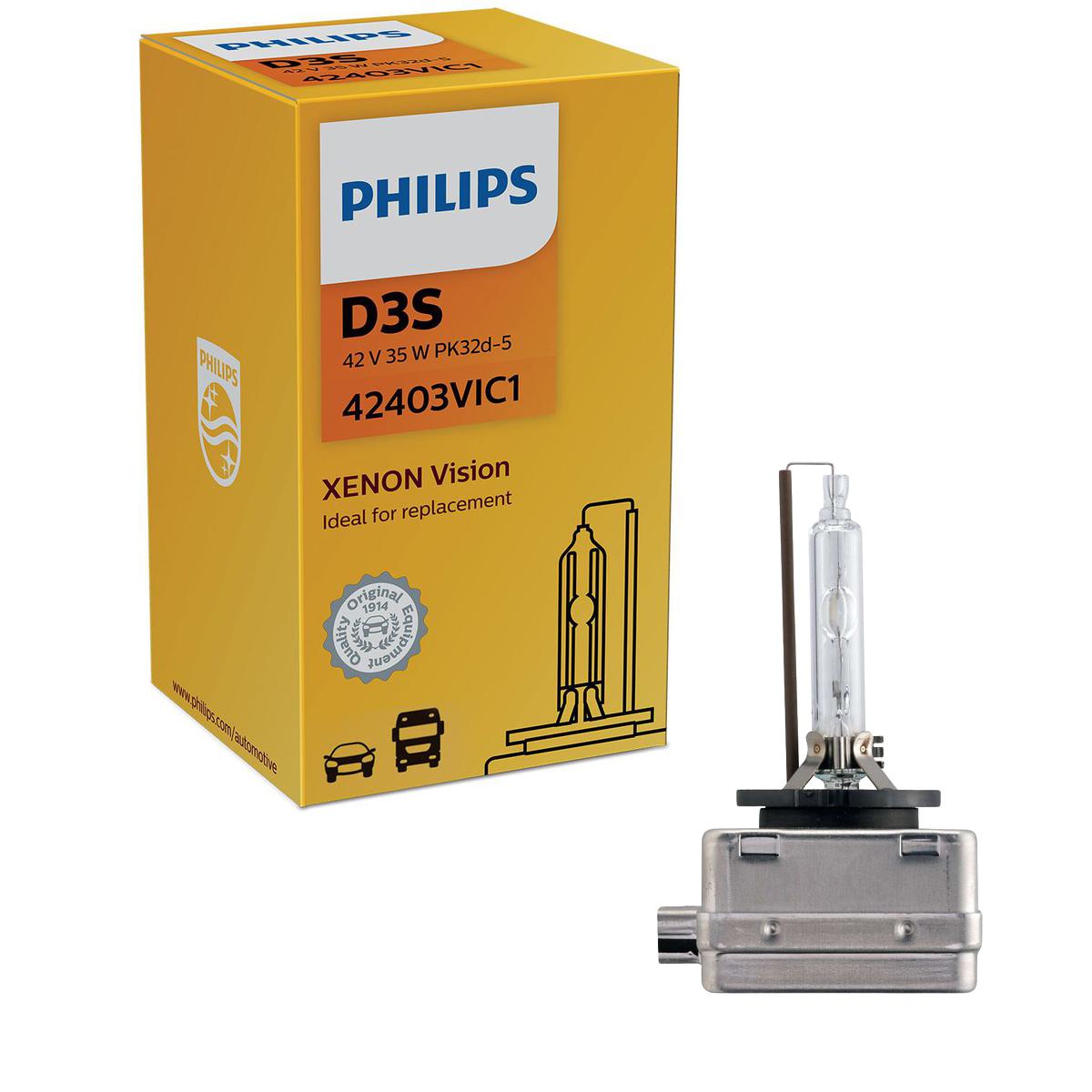 Lâmpada do Farol Xenon D3S 35W - Philips - 42403VIC1