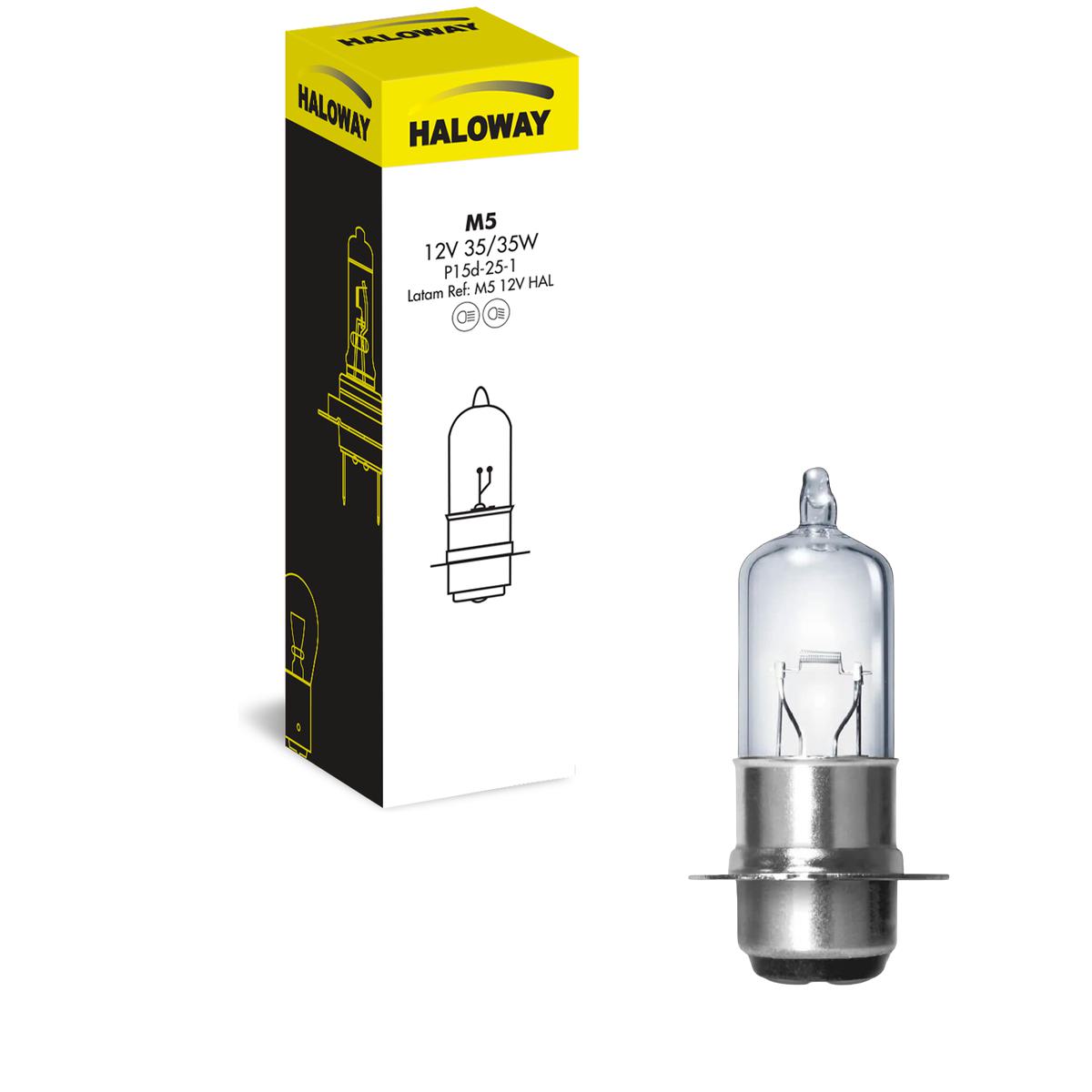 Lâmpada do Farol Moto M5 12V - Haloway - M5 12V HAL