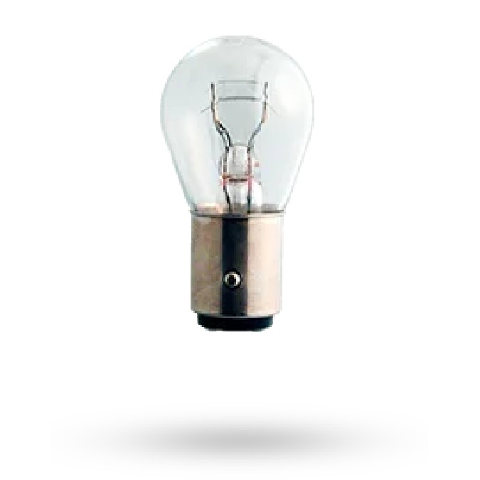 10 Lâmpadas Freio/Lanterna P21/5W 24V 2 Polos - Haloway - P21/5W 24V HAL