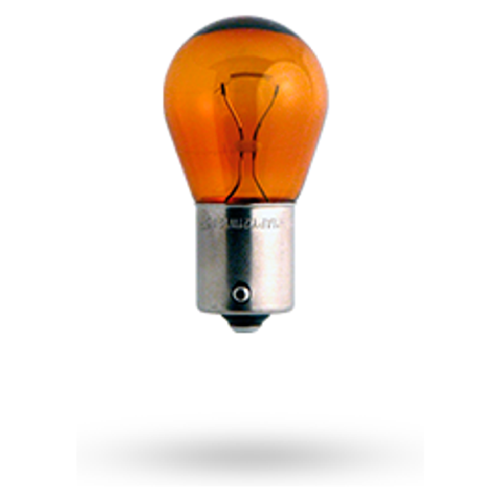 10 Lâmpadas Freio/Lanterna PY21W 12V Ambar - Haloway - PY21WNA HAL